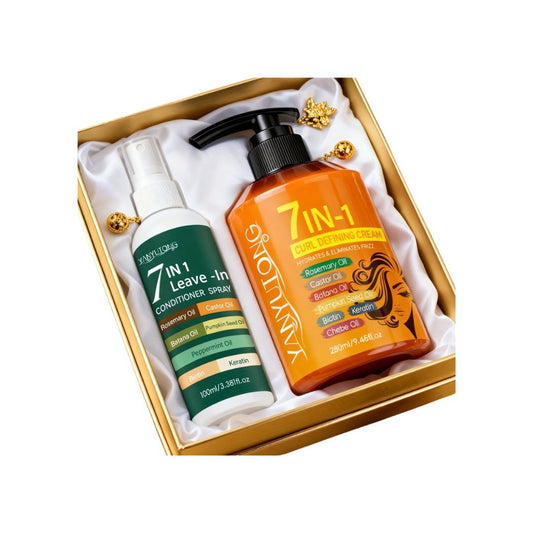 YANYUTONG Hair Care Set – Styling Cream & Leave-In Hair Spray with Plant Oils