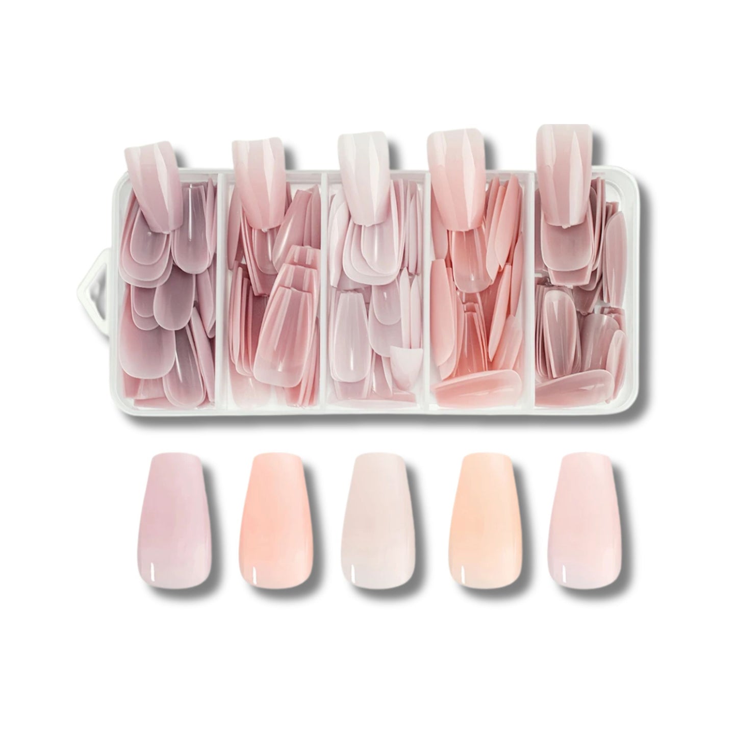 Nailpop 3-in-1 Nude Natural Nail Tips – 140PCS