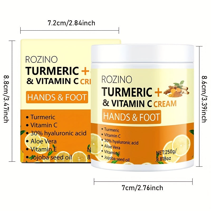 ROZINO Turmeric Moisturizing Cream for Dry Areas 250g