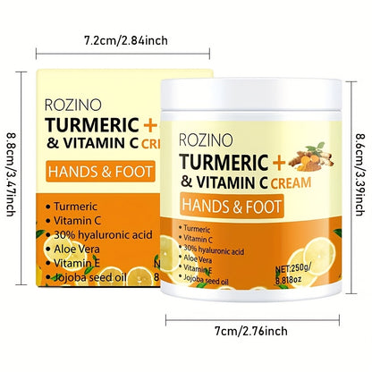 ROZINO Turmeric Moisturizing Cream for Dry Areas 250g