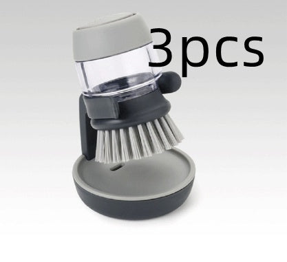 Dishwashing & Pot Washing Brush with Liquid Soap Base – Anti-Slip Tableware Cleaner