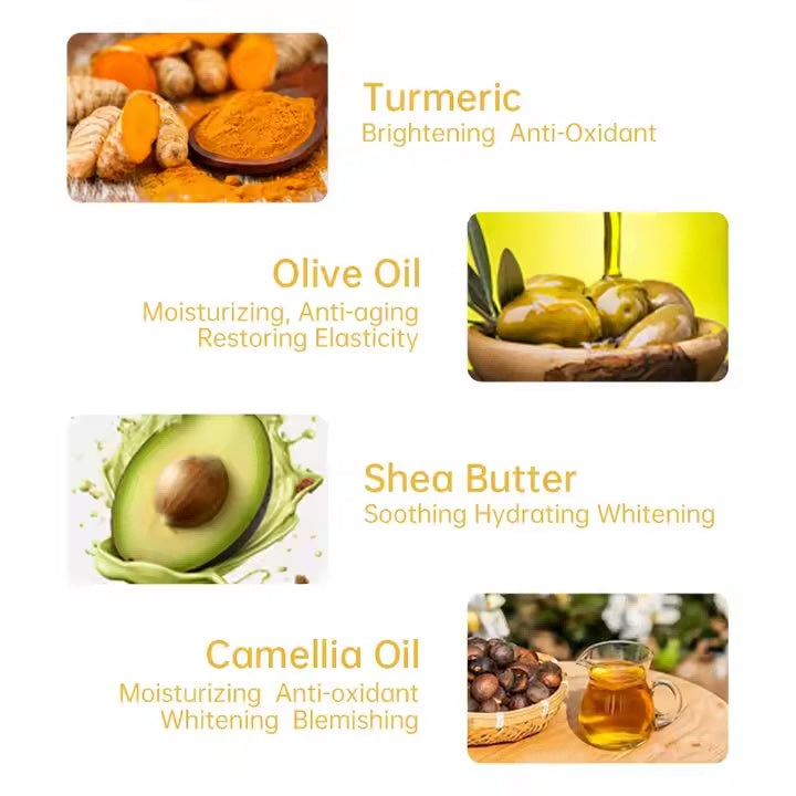 Turmeric Plant Essential Oil Soap – Natural Brightening & Cleansing Bar