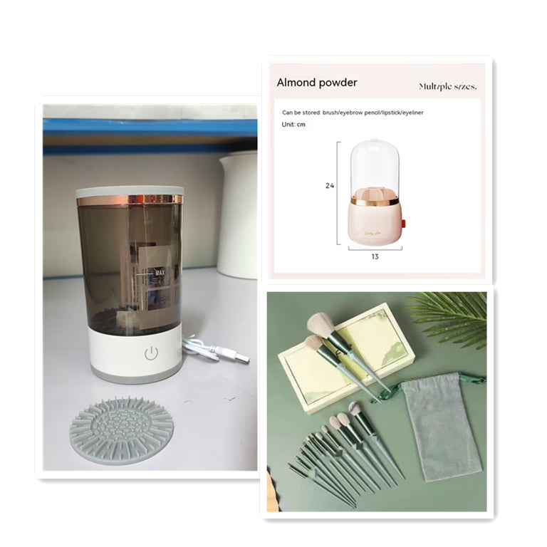 USB Electric Makeup Brush Cleaner Portable Spinner