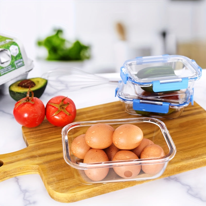 20-Piece Stackable Glass Food Storage Containers – 10 Containers with 10 Lids | Oven, Microwave & Dishwasher Safe