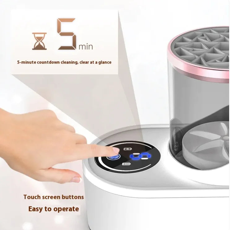 Electric Makeup Brush Cleaner – Fast Rechargeable Spinner