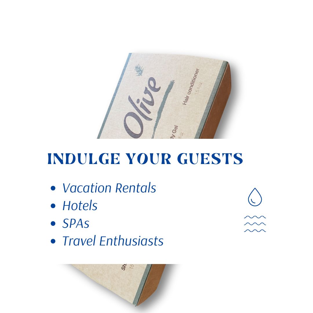 Roomsium Olive 75-Piece Guest Toiletries Set | Hotel & Spa Amenity Kits | Paraben-Free, Individually Boxed