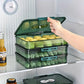 Transparent Dumpling Storage Box with Lid – Stackable Plastic Food Organizer (1pc)