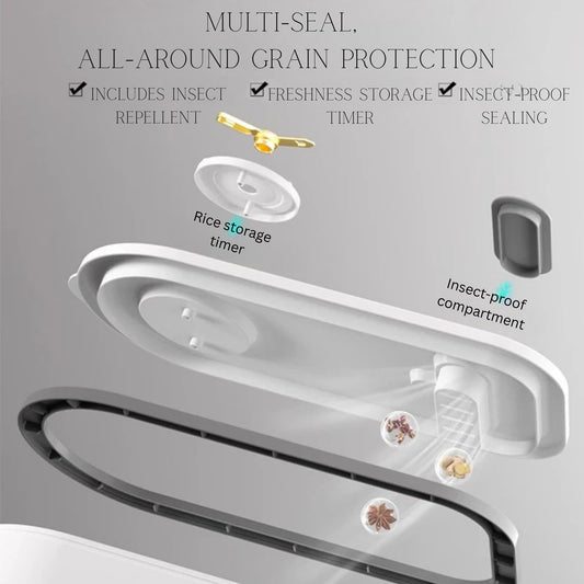 Airtight Rice Storage Container – Moisture-Proof Kitchen Grain Bin (5kg / 10kg)