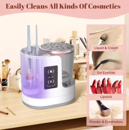 Electric Makeup Brush Cleaner – Fast Rechargeable Spinner