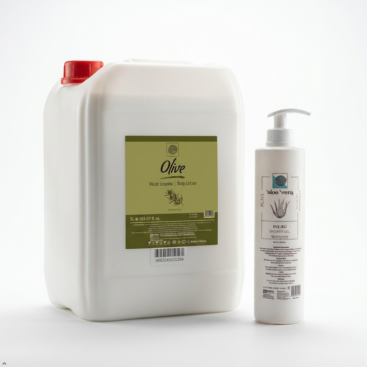 Roomsium Olive Body Lotion & Aloe Vera Body Wash Bundle