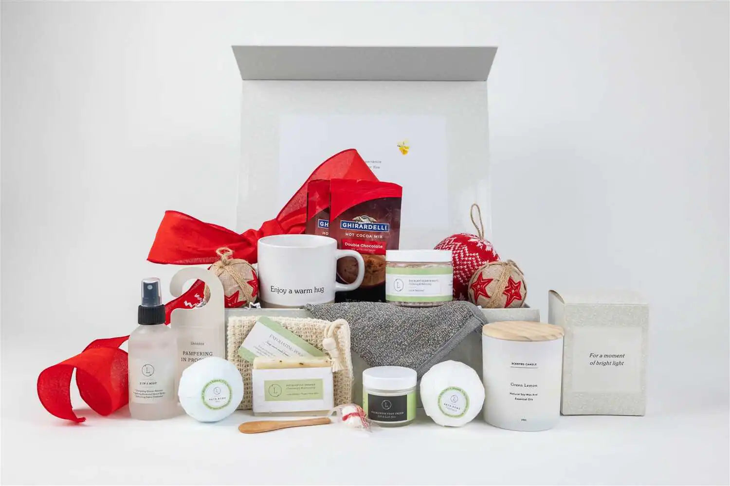 Christmas Gift Basket – Personalized Holiday Self-Care Set - Roomsium