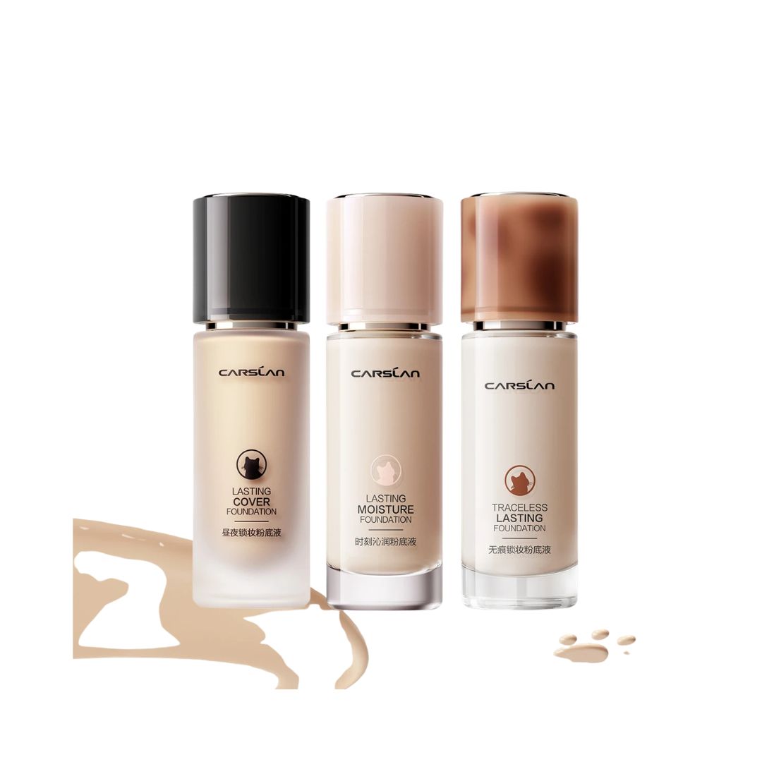 CARSLAN Long-Lasting Matte Liquid Foundation – Full Coverage Base