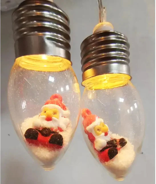 Christmas LED String Lights – Snowman & Santa Holiday Decor - Roomsium