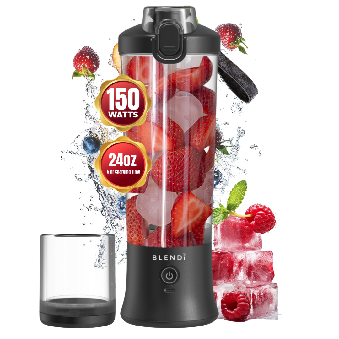 X Ice Crushing Portable Blender – 24oz Cordless Blender with Travel Bottle