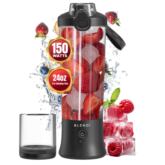 X Ice Crushing Portable Blender – 24oz Cordless Blender with Travel Bottle