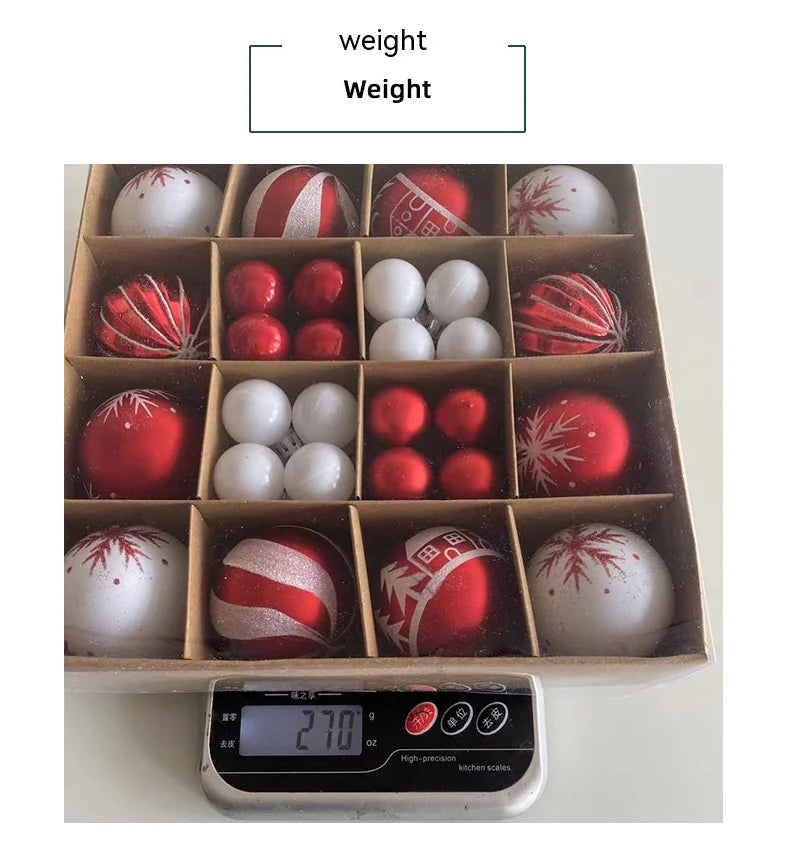 Colorful Christmas Ball Ornaments Set – Holiday Tree Décor - Roomsium