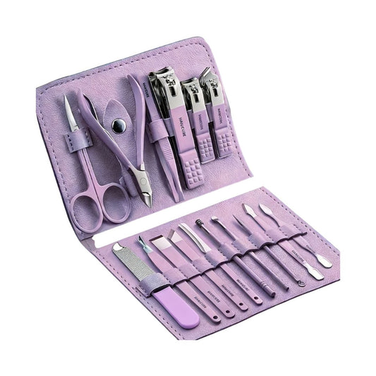 16 Piece Stainless Steel Nail Clipper Set – Travel Grooming Kit